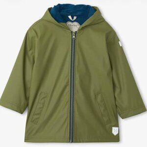 Hatley Forest Green Zip Up Splash Jacket